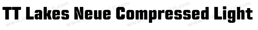 TT Lakes Neue Compressed Light字体转换